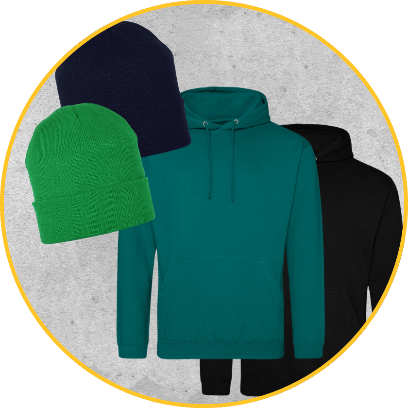 Website tilbud - Beanies og hoodies